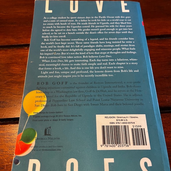 Love Does by Bob Goff - Picture 3 of 3